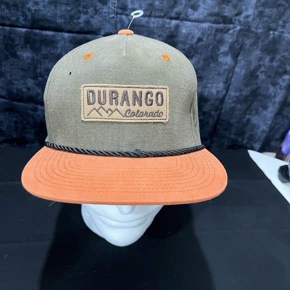 Durango Colorado Green & Orange Baseball Hat SnapBack Zephyr Zhats NWT - Picture 1 of 9